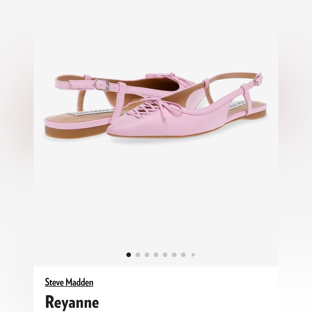 Steve Madden Pink Reyanne Slingback Flats
